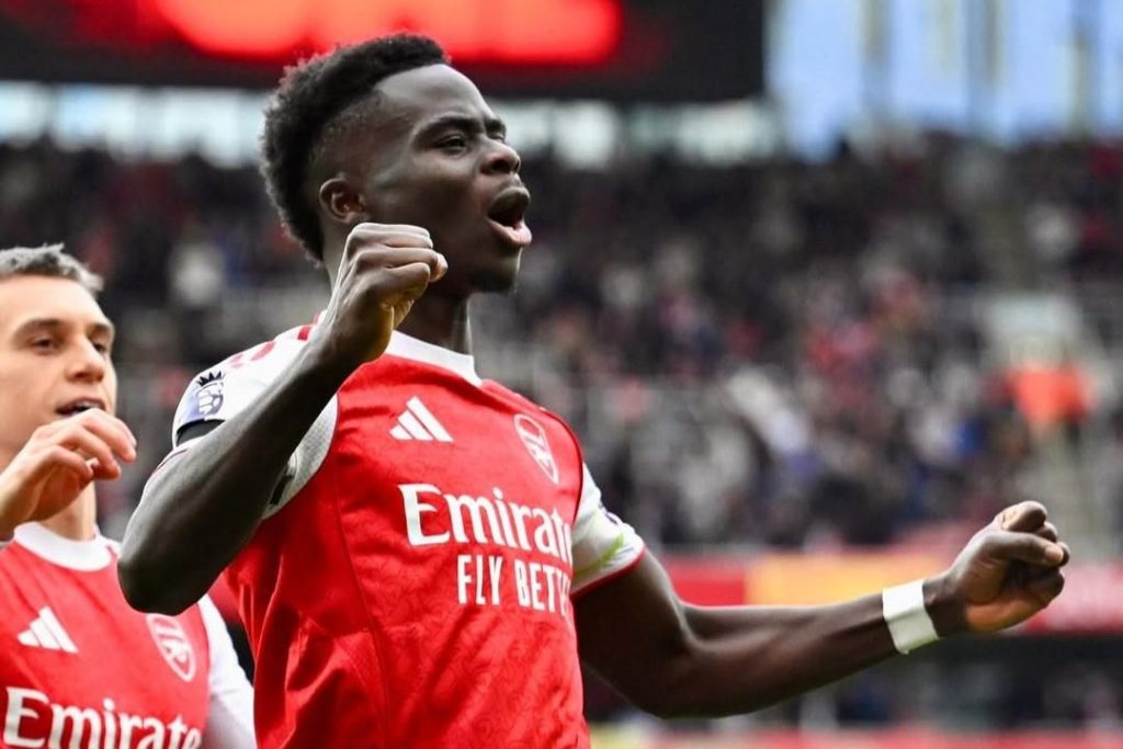 Saka được xem là ngôi sao sáng giá nhất của Arsenal hiện tại